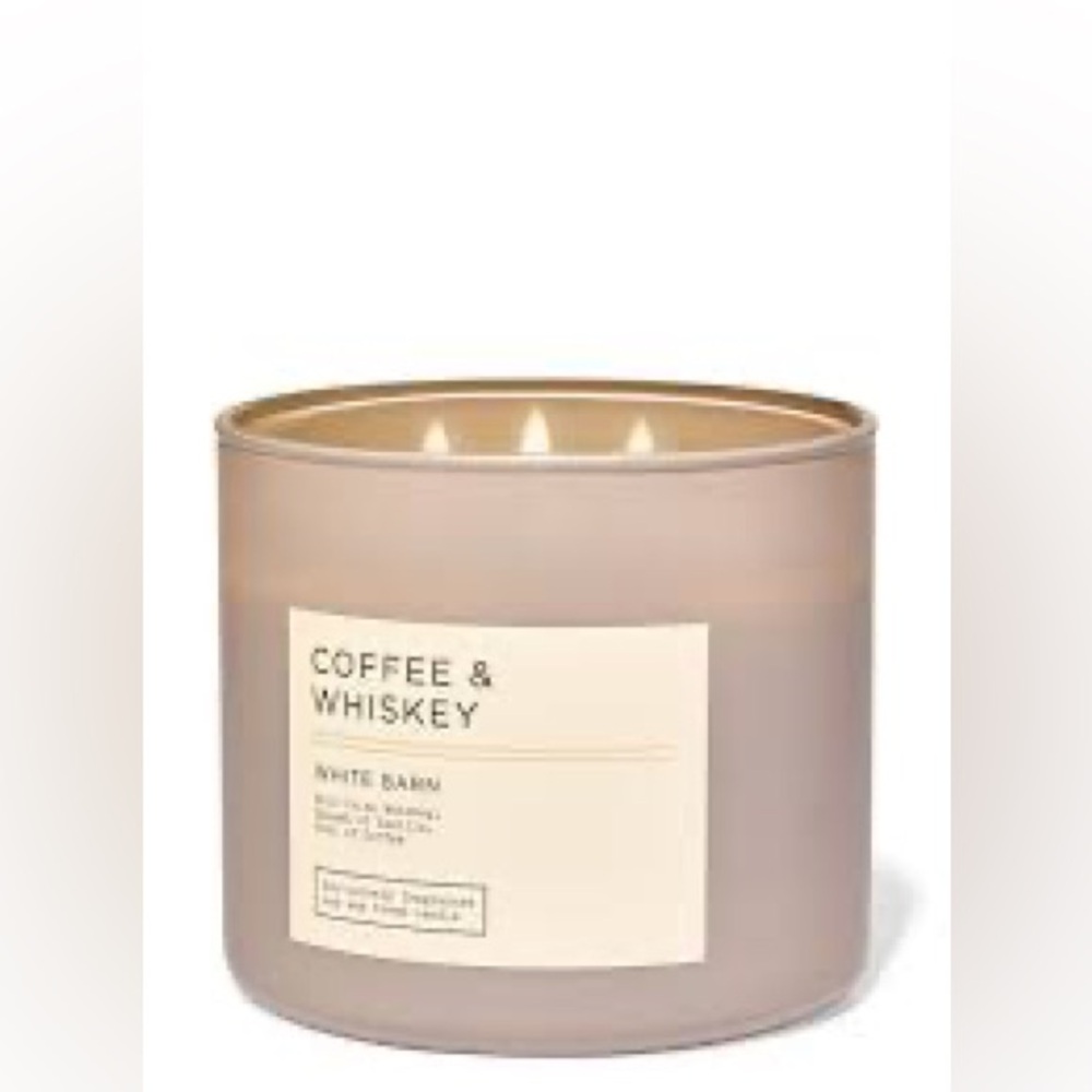 White Barn Coffee & Whiskey 3-Wick Candle